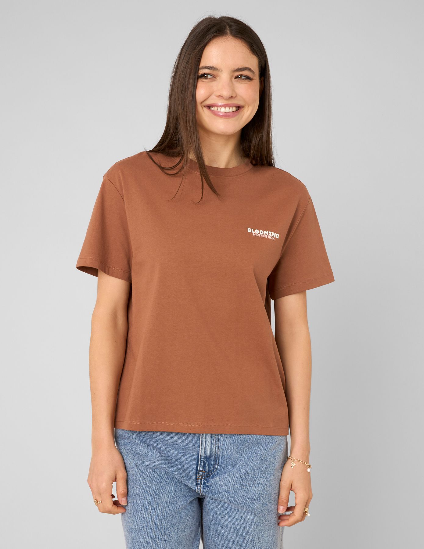 T-shirt imprim&eacute; devant / dos