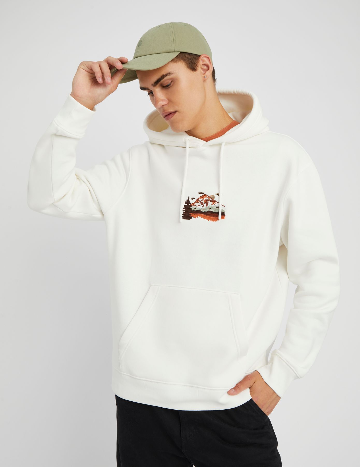 Sweat à capuche brodé