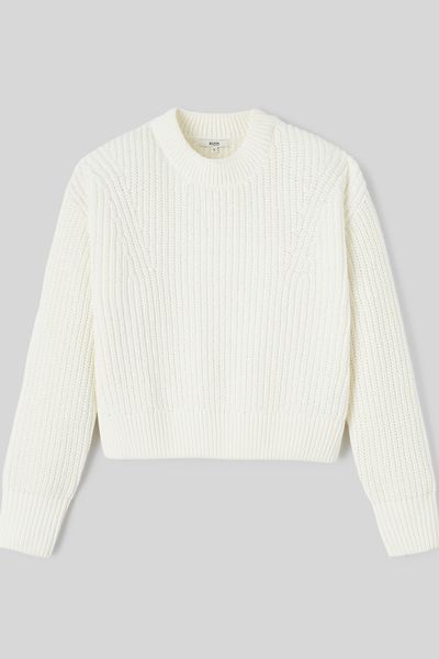 Pull col rond en maille