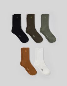 Lot de 5 paires de chaussettes unies