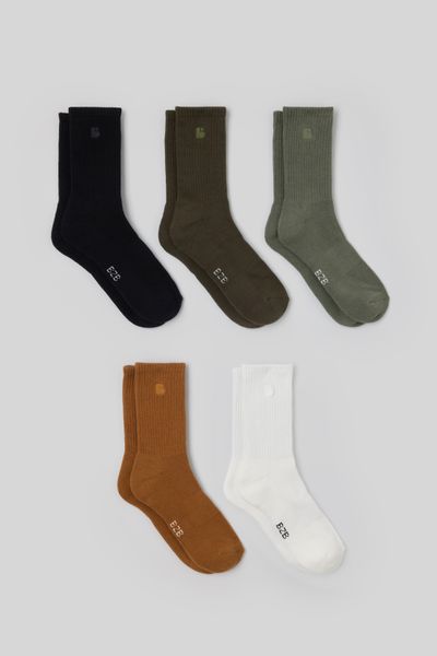 Lot de 5 paires de chaussettes unies