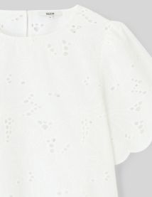 Blouse en broderie anglaise