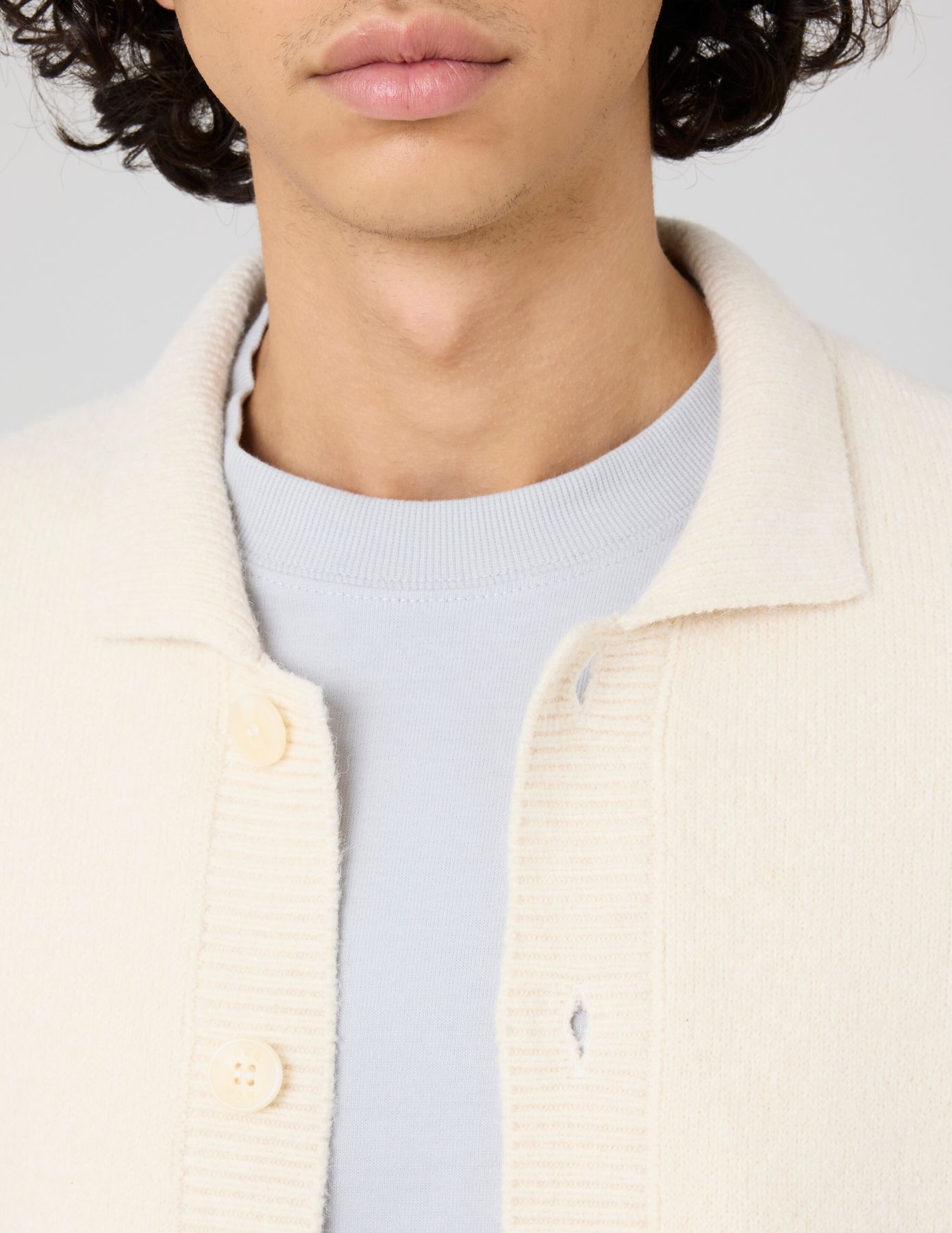 Cardigan col polo