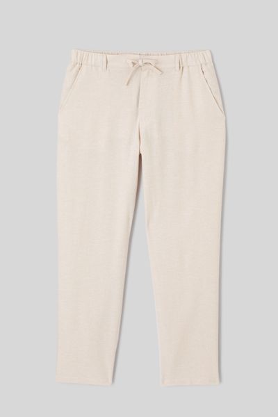 Pantalon de ville fluide viscose lin