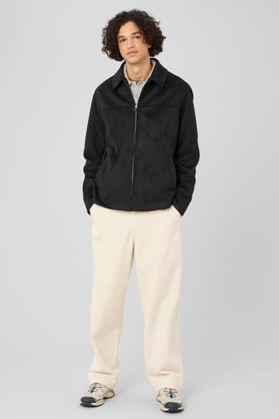 Veste zipp&eacute;e en su&eacute;dine
