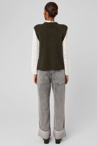 Gilet sans manche &agrave; n&oelig;uds