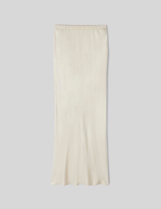 Jupe longue satin