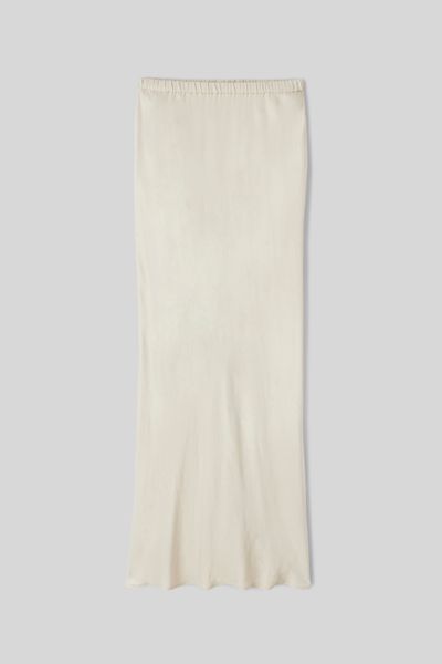 Jupe longue satin
