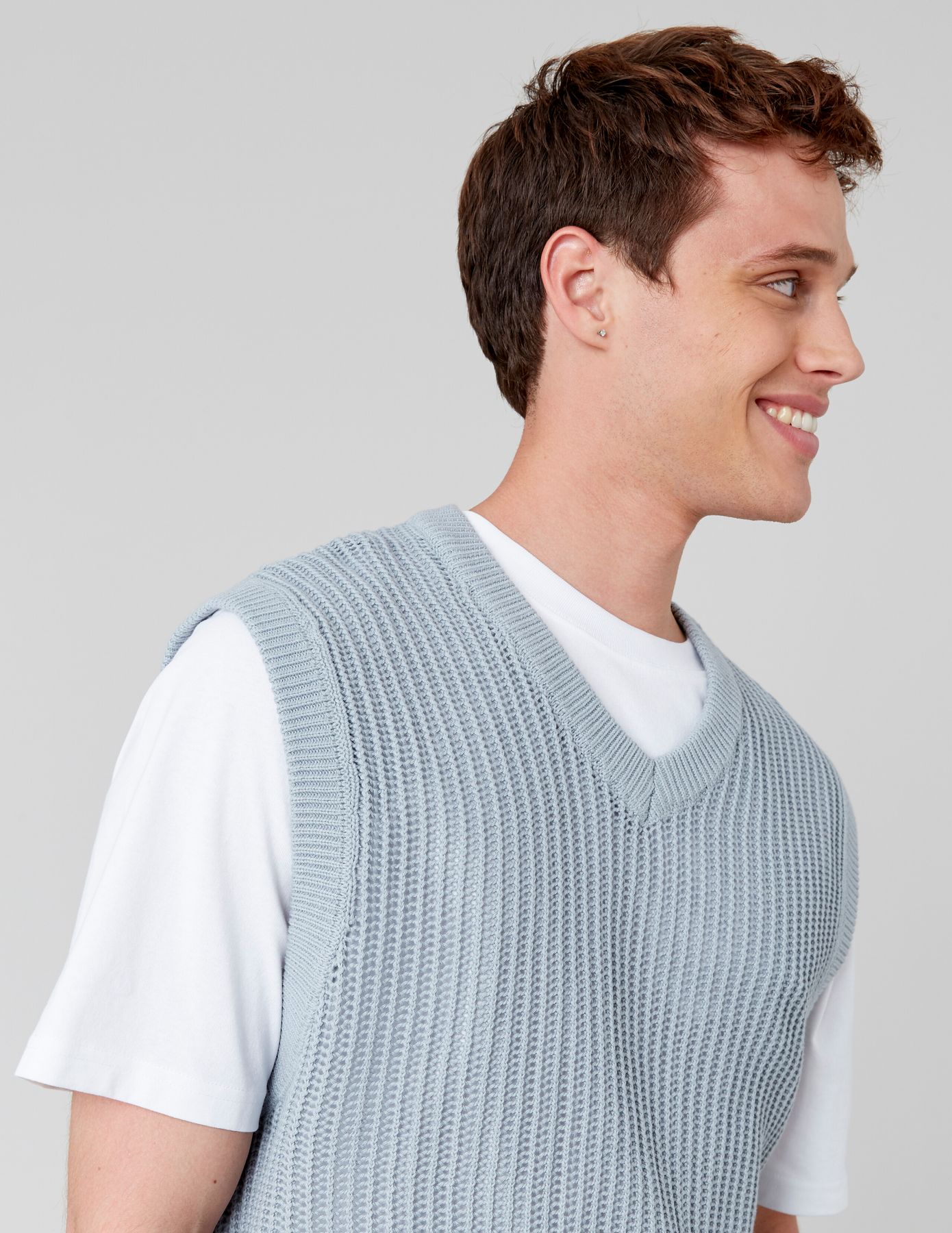 Pull uni sans manches