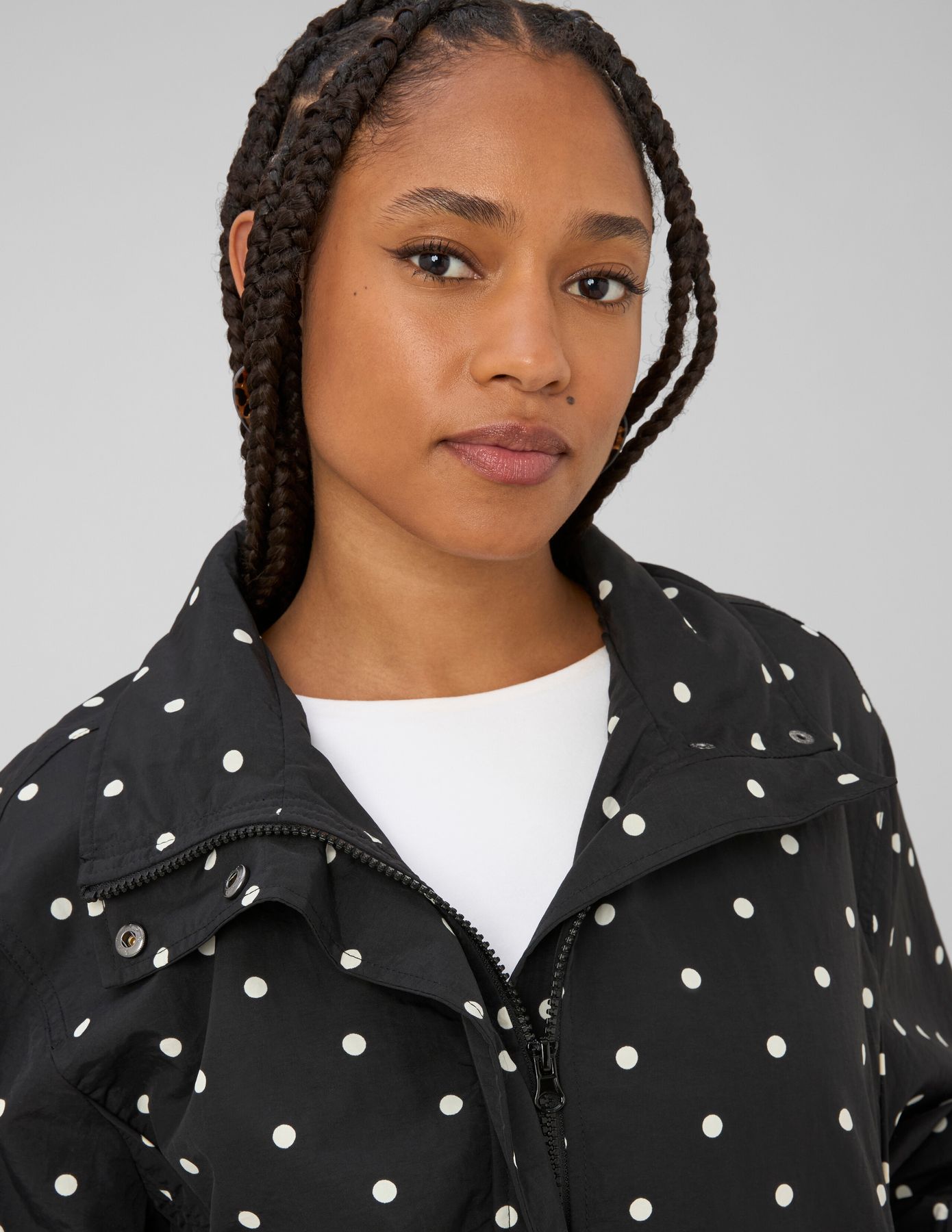 Blouson l&eacute;ger imprim&eacute; pois