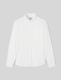 Chemise textur&eacute;e unie droite