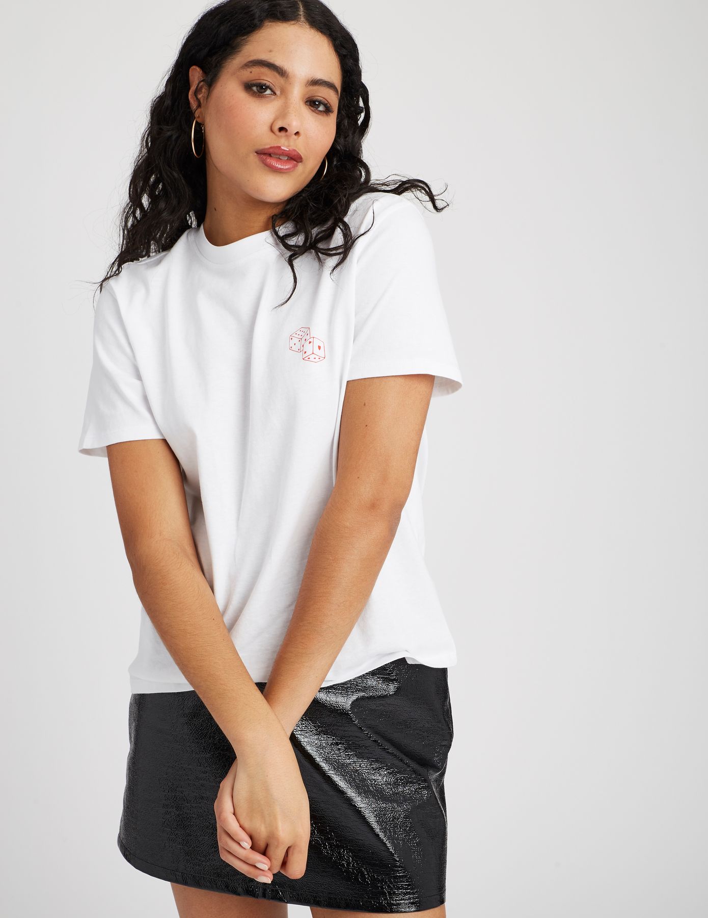 T-shirt St Valentin imprim&eacute; devant/dos