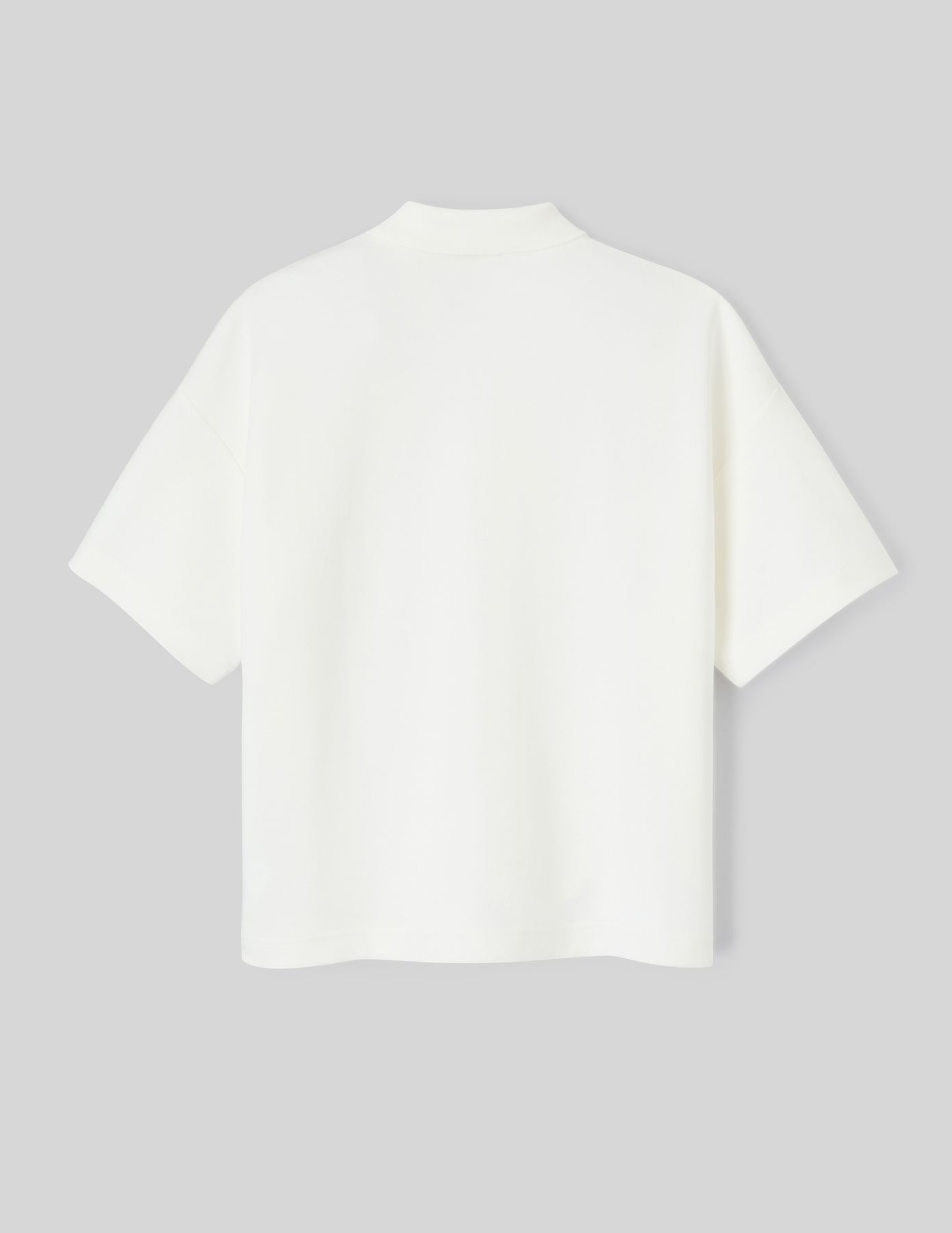 Polo boxy maille lourde