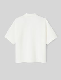Polo boxy maille lourde