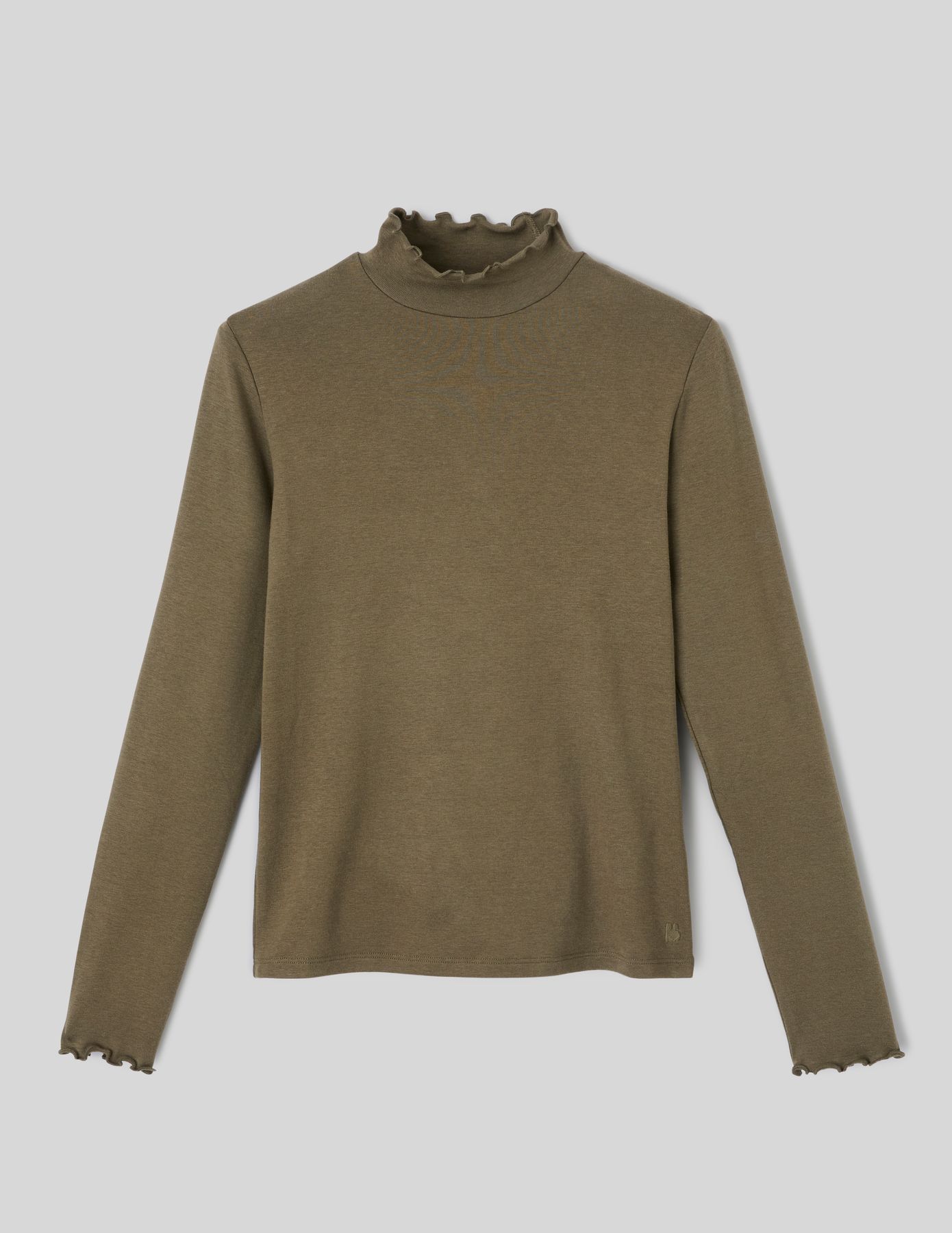 T-shirt col montant uni