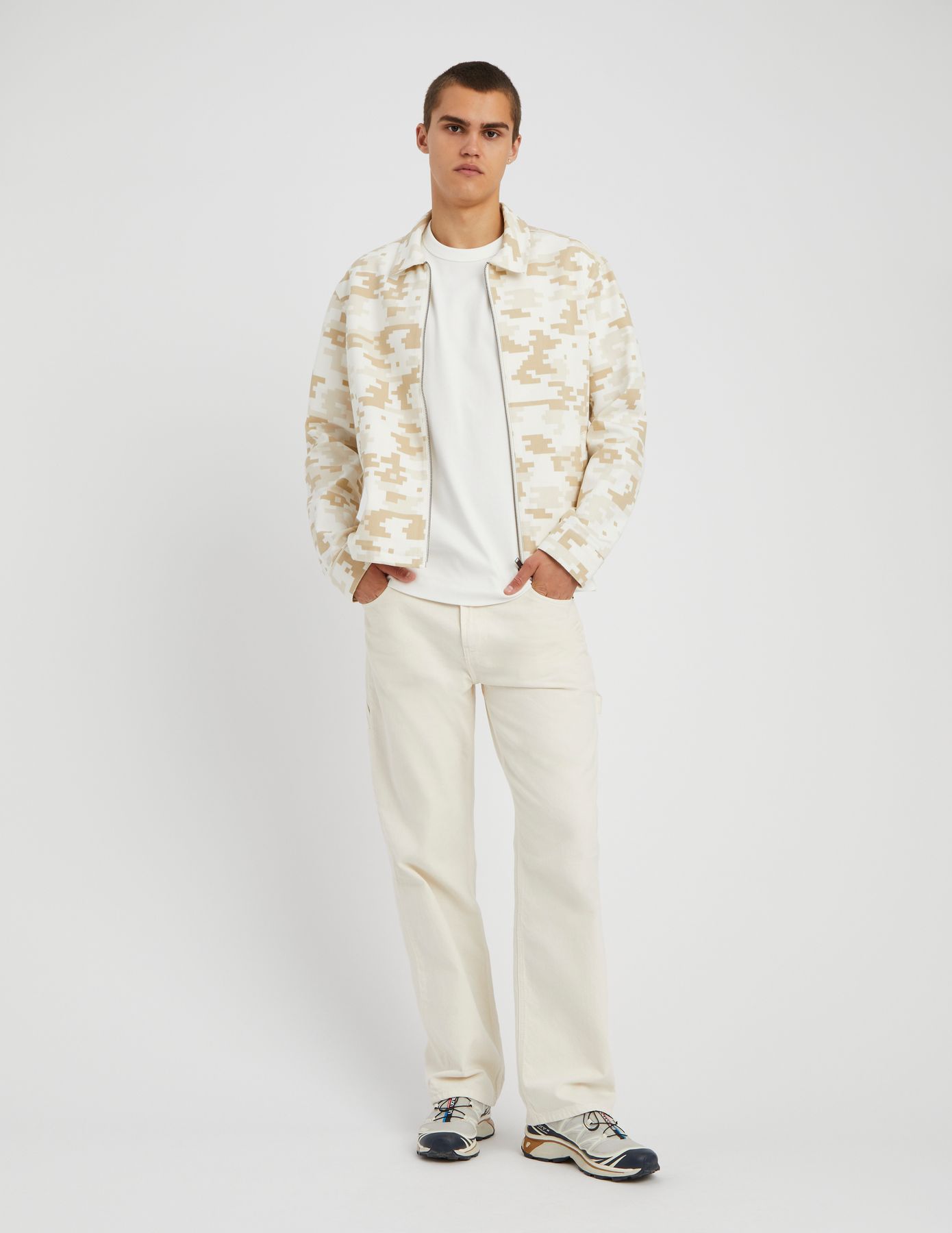 Veste zipp&eacute;e imprim&eacute;e