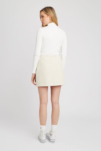 Jupe courte tweed