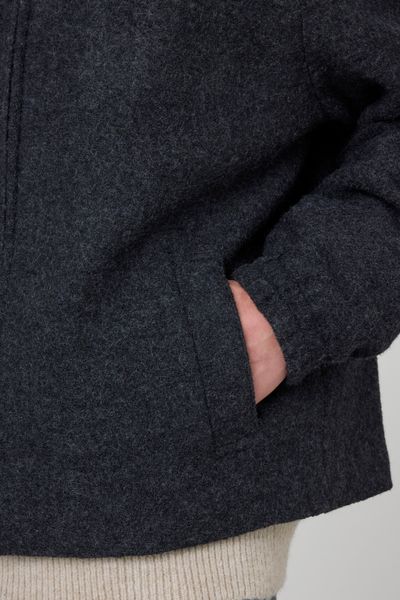 Blouson zippé en laine