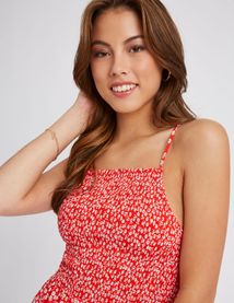 Robe courte imprimée
