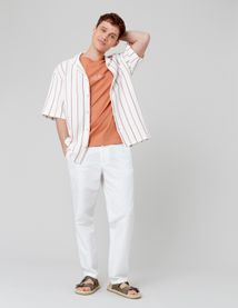 Pantalon de ville coton lin