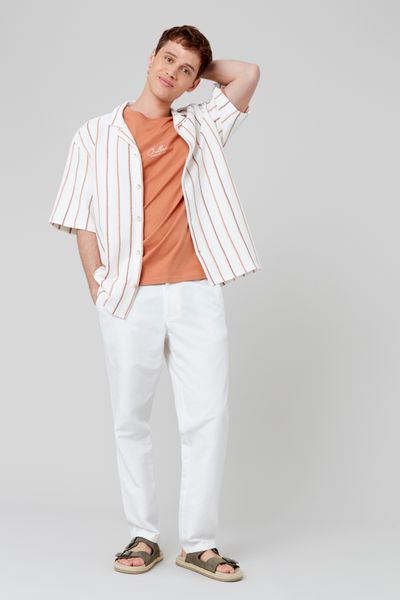 Pantalon de ville coton lin