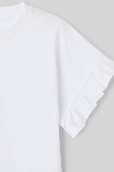 T-shirt manches courtes à volants