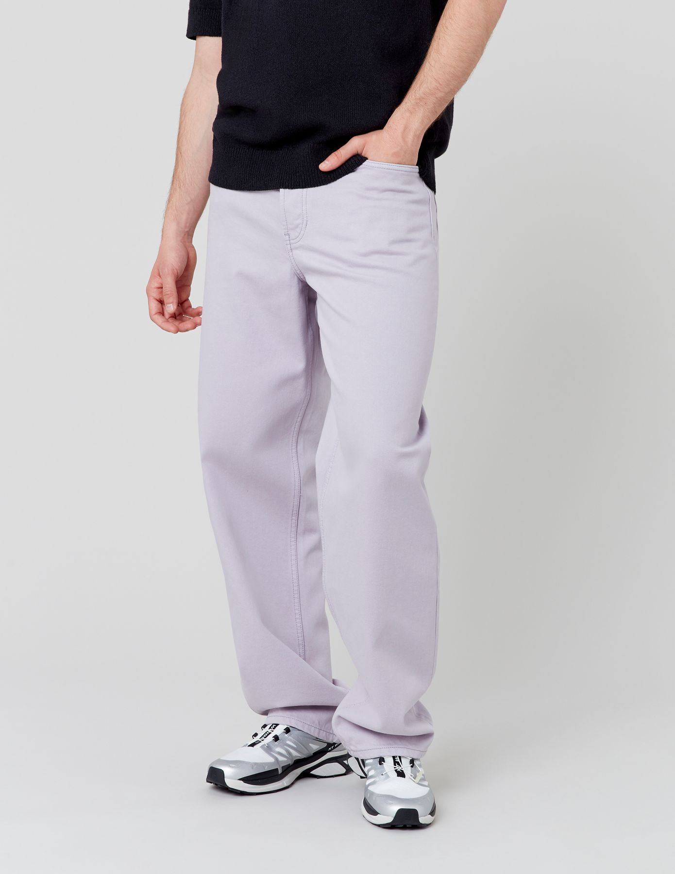Pantalon loose de couleur