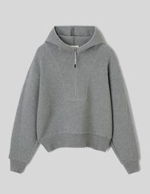 Sweat zipp&eacute; &agrave; capuche