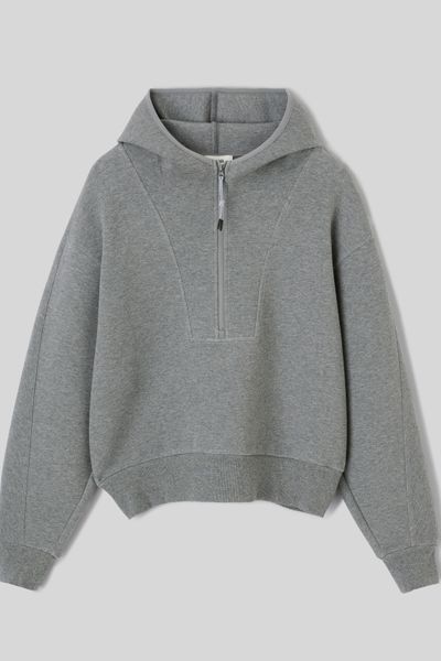 Sweat zipp&eacute; &agrave; capuche