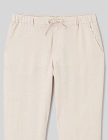 Pantalon de ville fluide viscose lin
