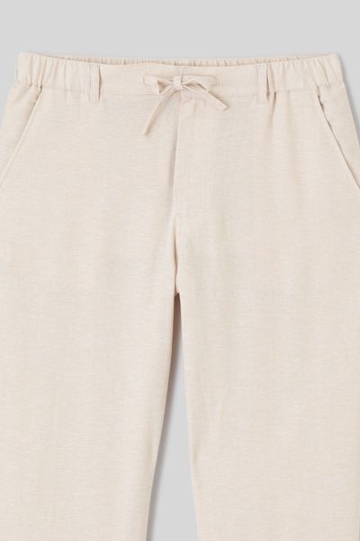 Pantalon de ville fluide viscose lin