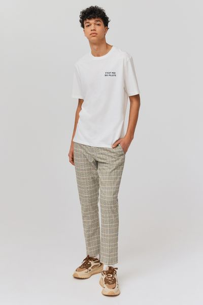 Pantalon de ville à carreaux