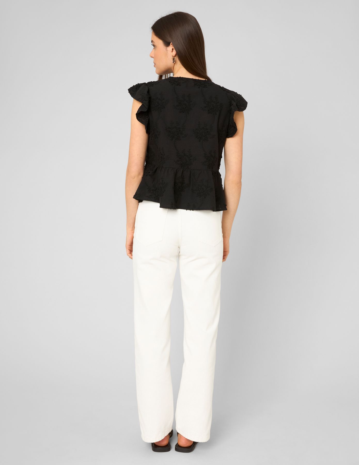 Blouse &agrave; volants
