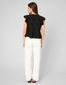 Blouse &agrave; volants