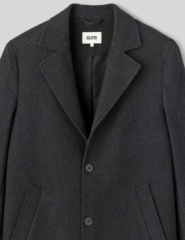 Manteau long en laine