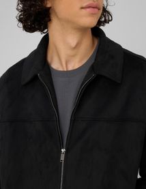 Veste zipp&eacute;e en su&eacute;dine
