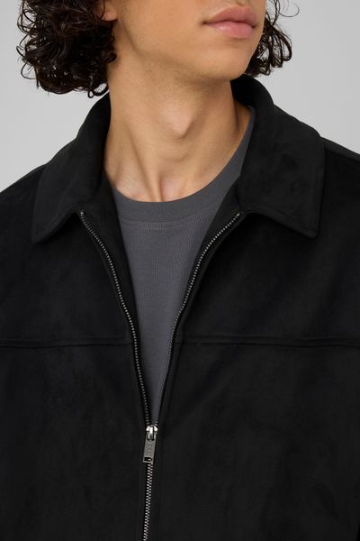 Veste zipp&eacute;e en su&eacute;dine