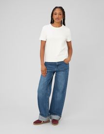 Jean baggy &agrave; revers