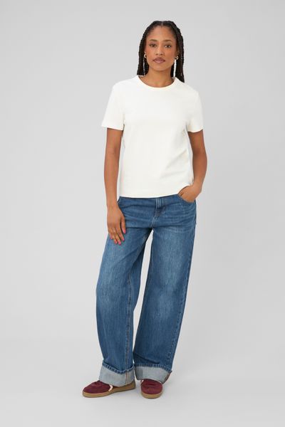 Jean baggy &agrave; revers