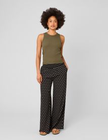 Pantalon fluide imprim&eacute;