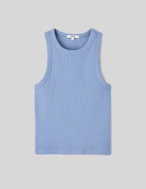 D&eacute;bardeur maille c&ocirc;tel&eacute;e uni