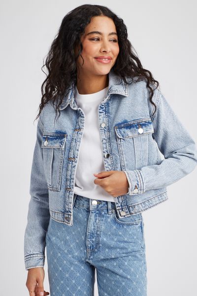 Veste en jean courte
