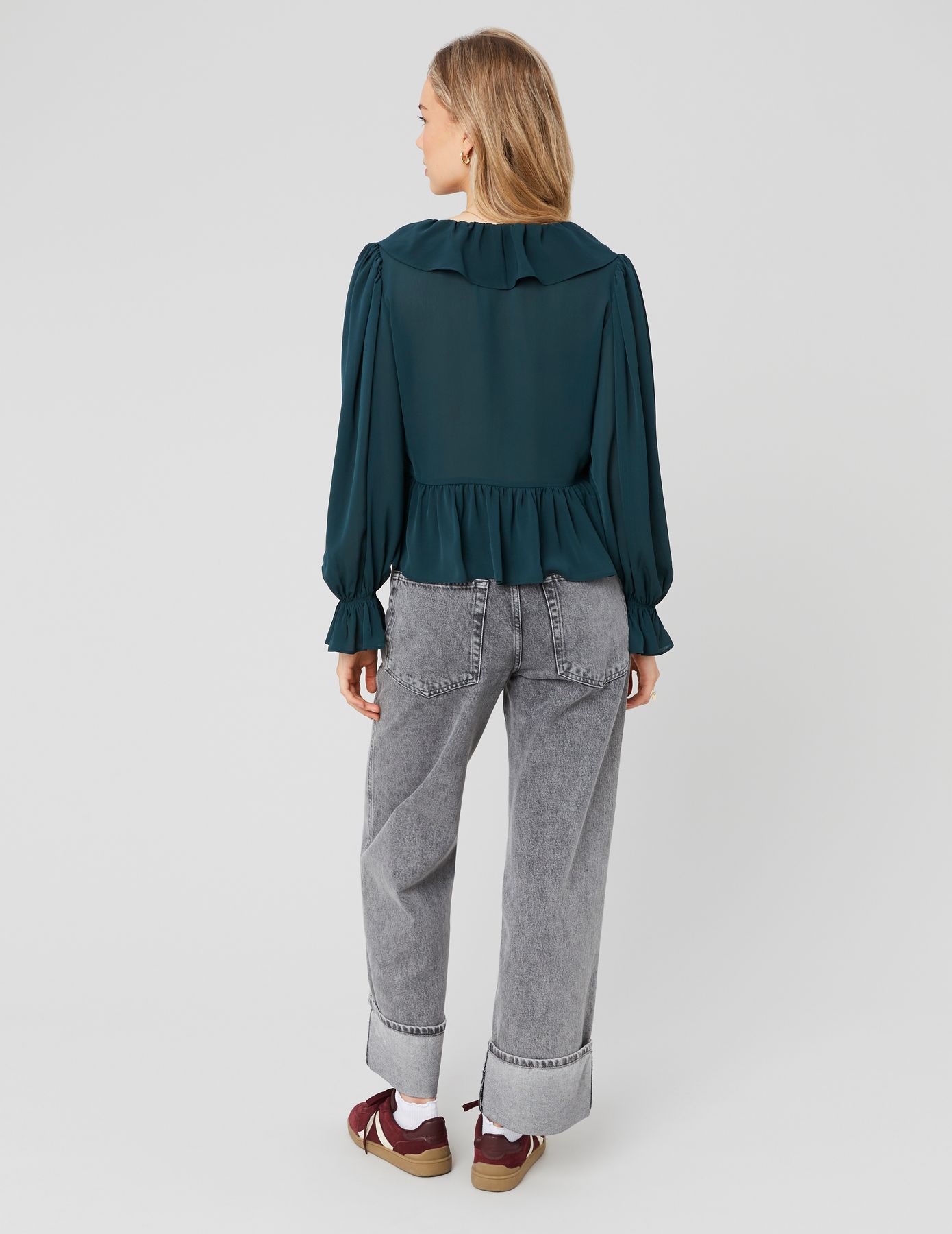 Blouse à volants