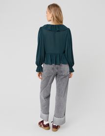 Blouse à volants