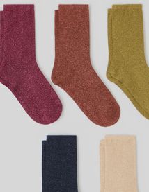 Lot de 5 paires de chaussettes lurex