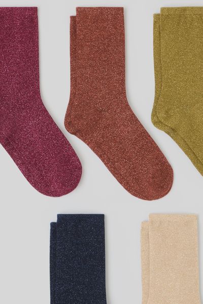 Lot de 5 paires de chaussettes lurex