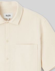 Chemise manches courtes texturée