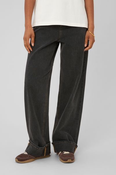 Jean baggy &agrave; revers