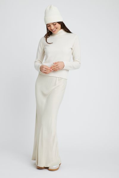 Jupe longue satin