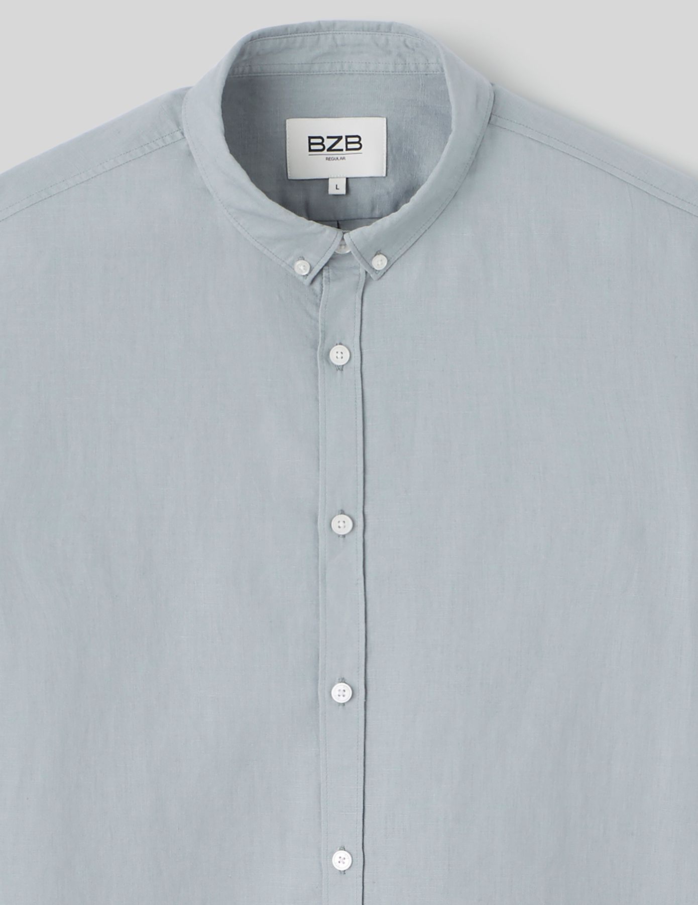 Chemise coton lin unie